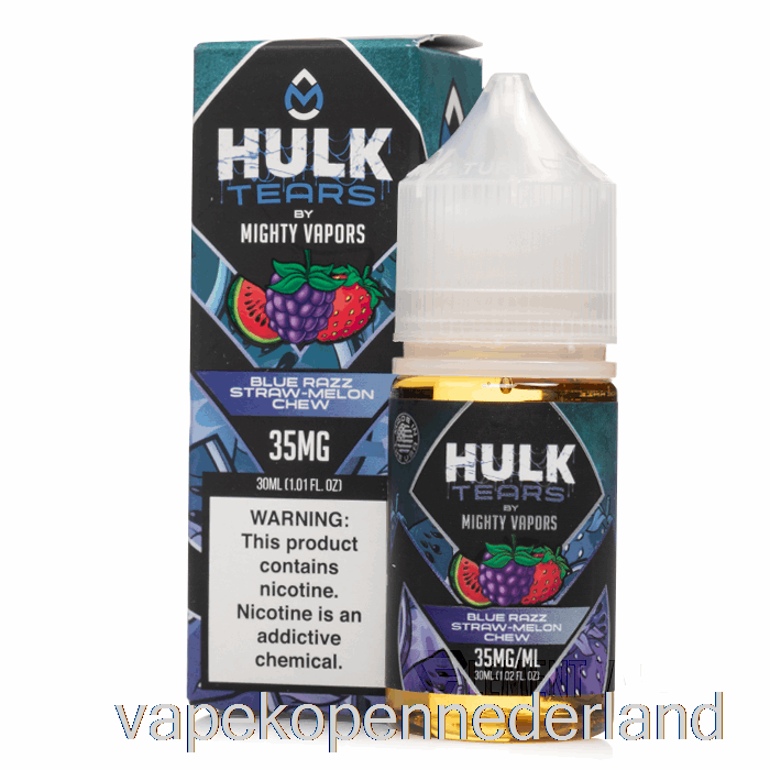 Vape Nederland Blue Razz Stromeloen Kauw - Hulk Tranenzouten - 30ml 35mg